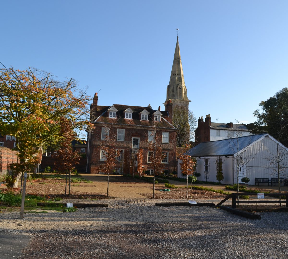 Early 2015 as the garden is being completed