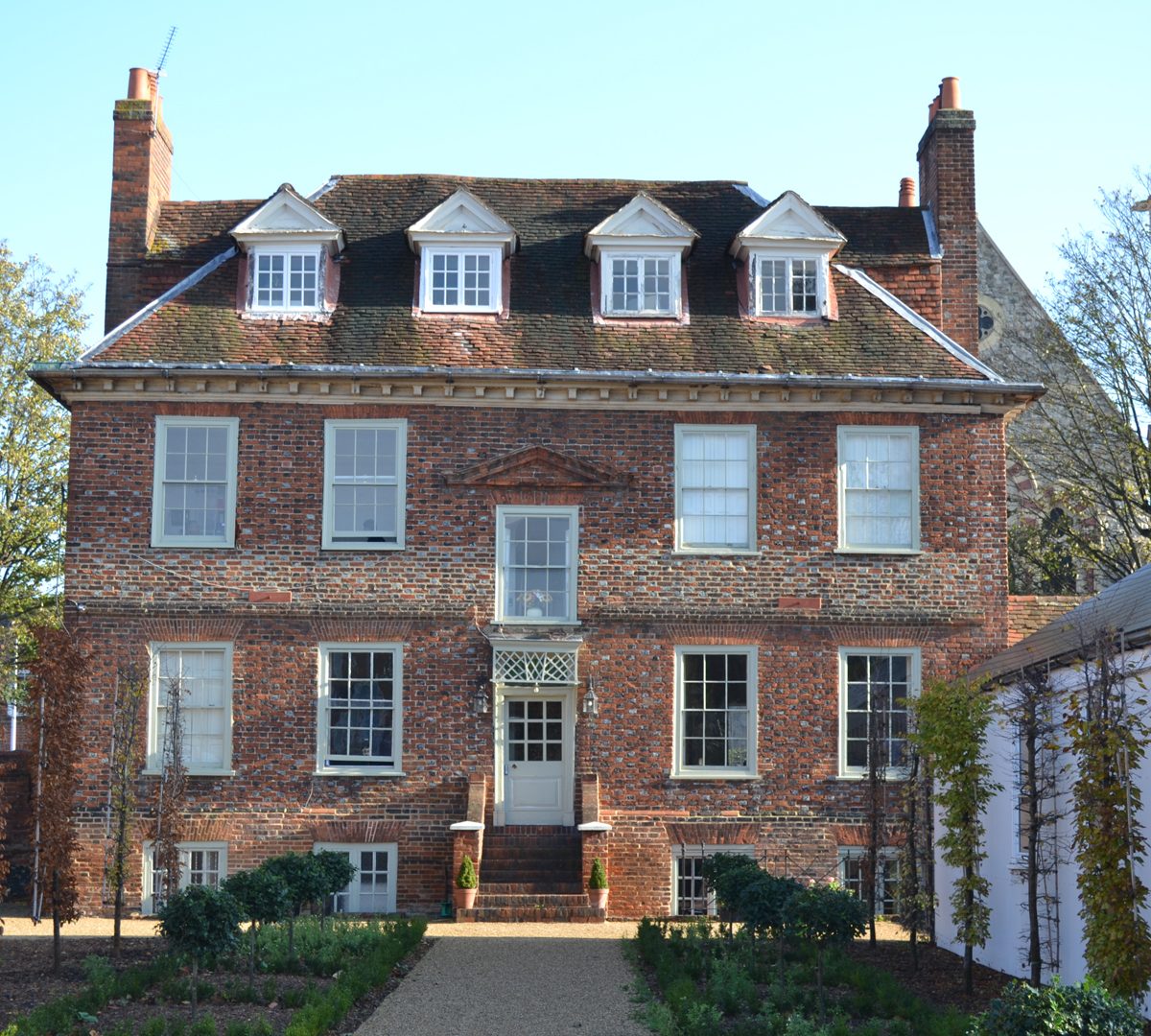 Early 2015 as the garden is being completed