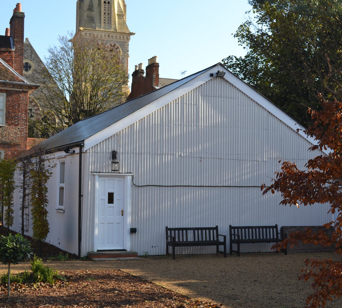 Early 2015 as the garden is being completed